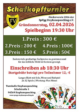 Banner Schafkopfturnier