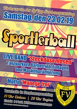 Banner Sportlerball 2019