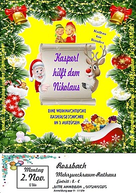 Banner Kasperl hilft dem Nikolaus