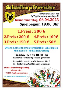 Banner Schafkopfturnier