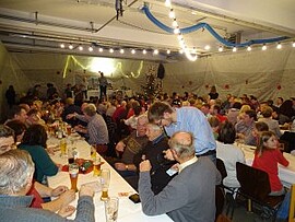 Banner Christbaumversteigerung