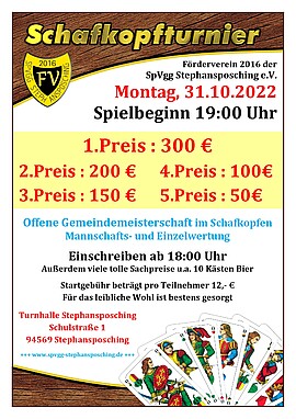 Banner Schafkopfturnier