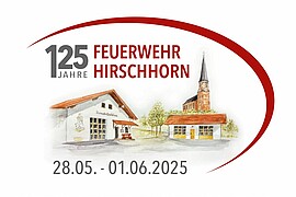 Banner Feuerwehrfest - 125 Jahre Freiwillige Feuerwehr Hirschhorn - Gründungsfest mit Fahnenweihe
