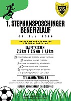 Logo 1. Stephansposchinger Benefizlauf 