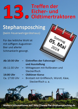 Banner Florianifest mit Eicher- und Oldtimertreffen